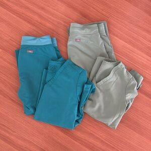 FIGS scrubs - SAGE & CARIBBEAN BLUE bundle